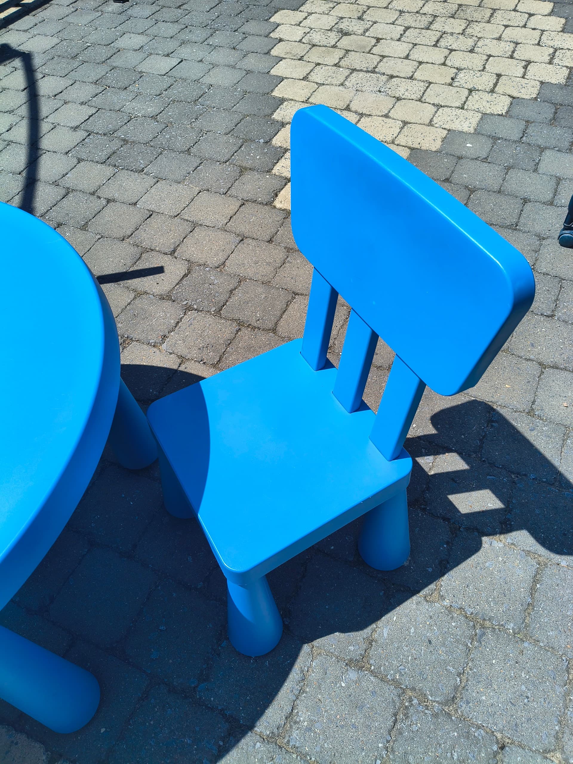 MAMMUT kindertafel, binnen/buiten/lichtblauw, 85 cm
