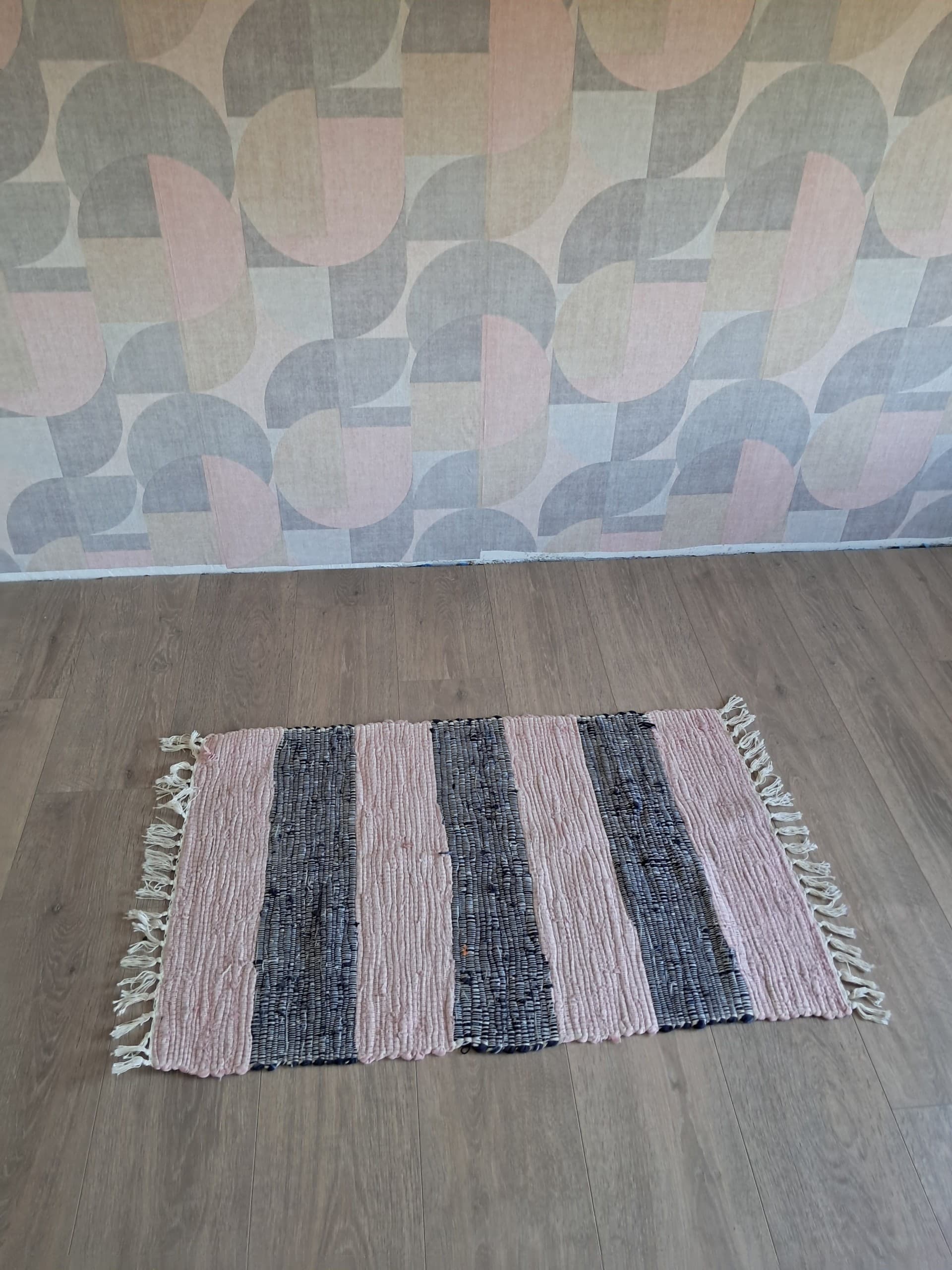 ENERGIKÄLLA vloerkleed, glad geweven, lichtroze, 60x90 cm