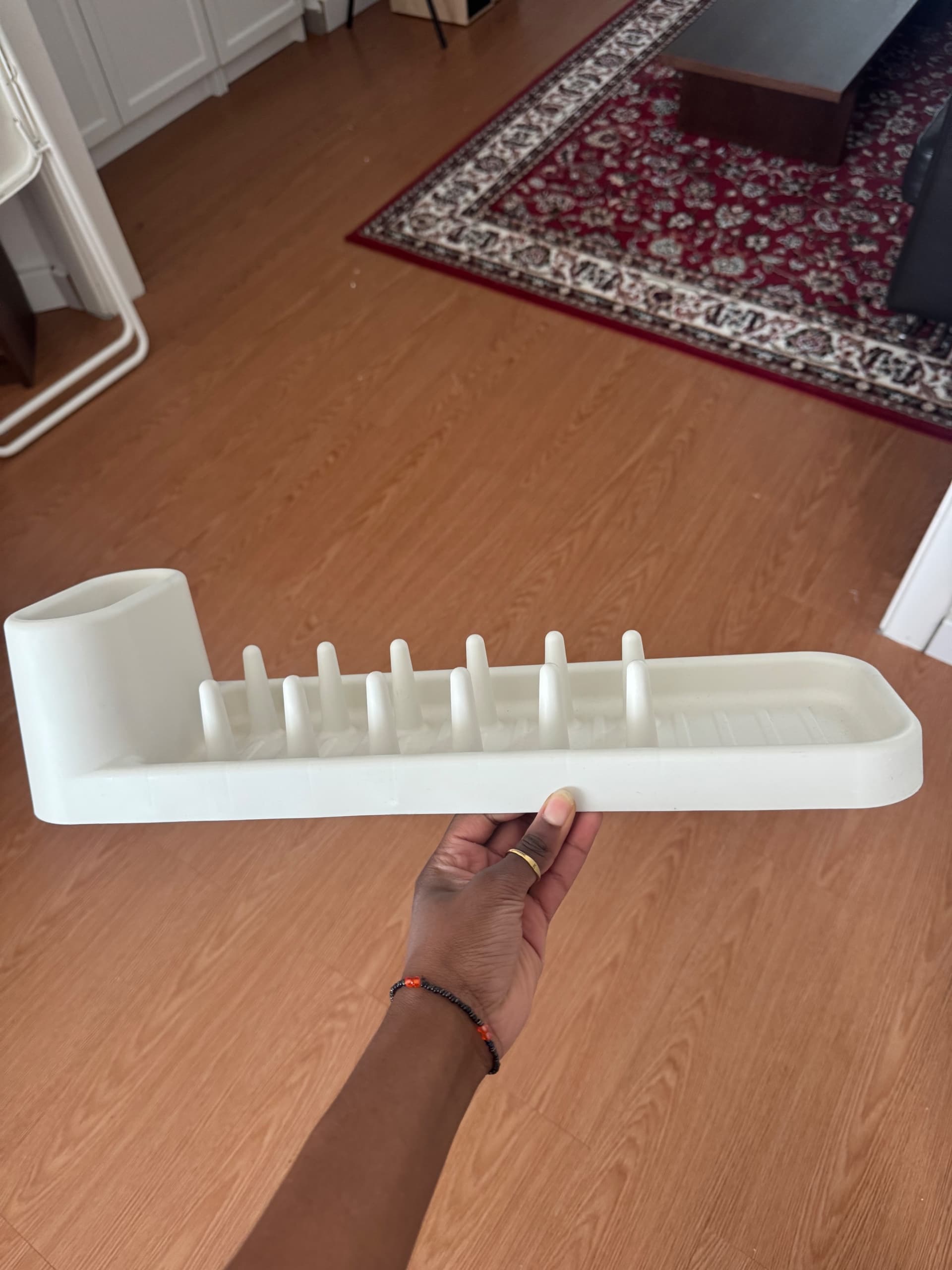 STÄMLING afdruiprek, ecru, 48 cm